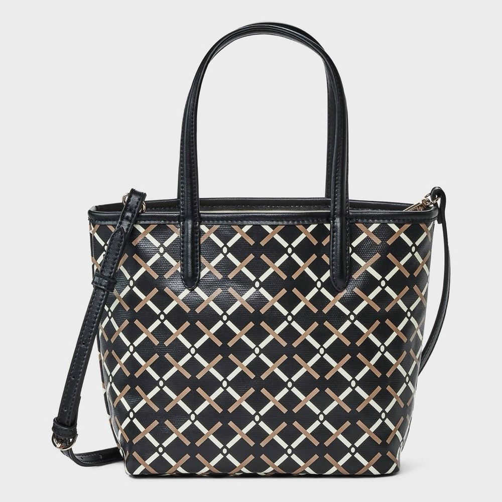 Mini Coated Canvas Tote Bag